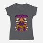 Crit Happens Sometimes-Womens-V-Neck-Tee-FunkVampire