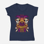 Crit Happens Sometimes-Womens-V-Neck-Tee-FunkVampire