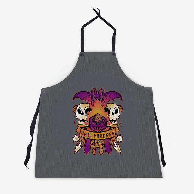 Crit Happens Sometimes-Unisex-Kitchen-Apron-FunkVampire