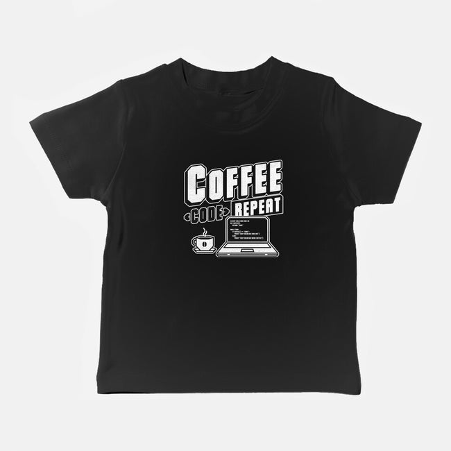 Coffee Code Repeat-Baby-Basic-Tee-Studio Mootant