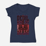 Devil Hunter Weapons-Womens-V-Neck-Tee-Studio Mootant