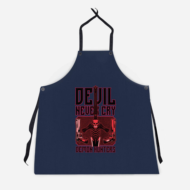 Devil Hunter Weapons-Unisex-Kitchen-Apron-Studio Mootant