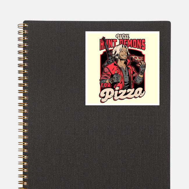 Devil Hunter Game Pizza-None-Glossy-Sticker-Studio Mootant