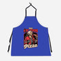 Devil Hunter Game Pizza-Unisex-Kitchen-Apron-Studio Mootant