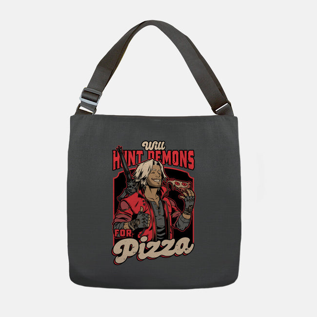 Devil Hunter Game Pizza-None-Adjustable Tote-Bag-Studio Mootant