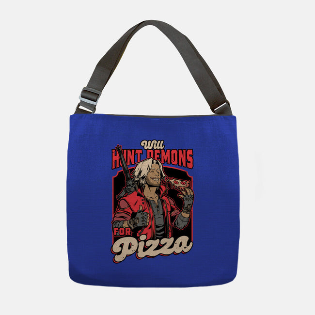 Devil Hunter Game Pizza-None-Adjustable Tote-Bag-Studio Mootant