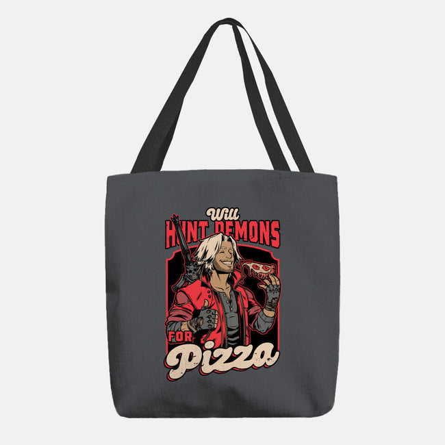 Devil Hunter Game Pizza-None-Basic Tote-Bag-Studio Mootant