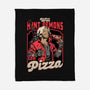 Devil Hunter Game Pizza-None-Fleece-Blanket-Studio Mootant