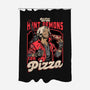 Devil Hunter Game Pizza-None-Polyester-Shower Curtain-Studio Mootant