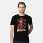 Devil Hunter Game Pizza-Mens-Premium-Tee-Studio Mootant