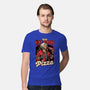 Devil Hunter Game Pizza-Mens-Premium-Tee-Studio Mootant