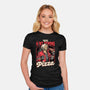 Devil Hunter Game Pizza-Womens-Fitted-Tee-Studio Mootant