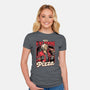 Devil Hunter Game Pizza-Womens-Fitted-Tee-Studio Mootant