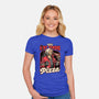 Devil Hunter Game Pizza-Womens-Fitted-Tee-Studio Mootant