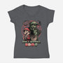 Anime Game Brothers-Womens-V-Neck-Tee-Studio Mootant