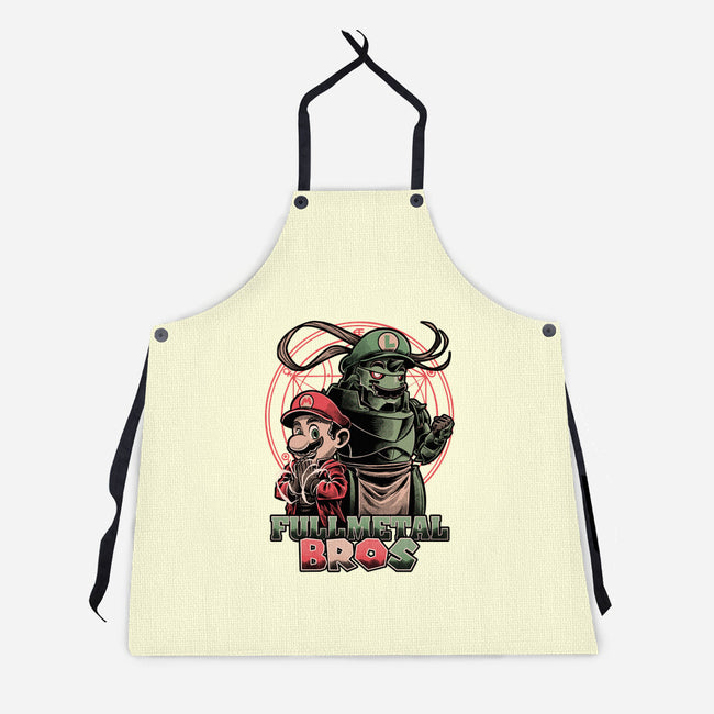 Anime Game Brothers-Unisex-Kitchen-Apron-Studio Mootant