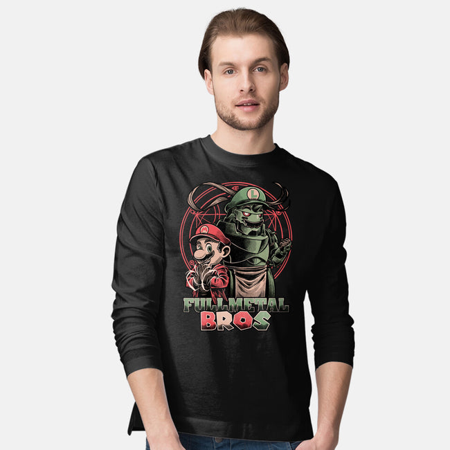 Anime Game Brothers-Mens-Long Sleeved-Tee-Studio Mootant