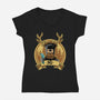 Ni Knight-Womens-V-Neck-Tee-demonigote