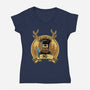 Ni Knight-Womens-V-Neck-Tee-demonigote