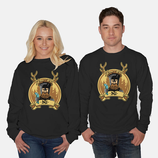 Ni Knight-Unisex-Crew Neck-Sweatshirt-demonigote