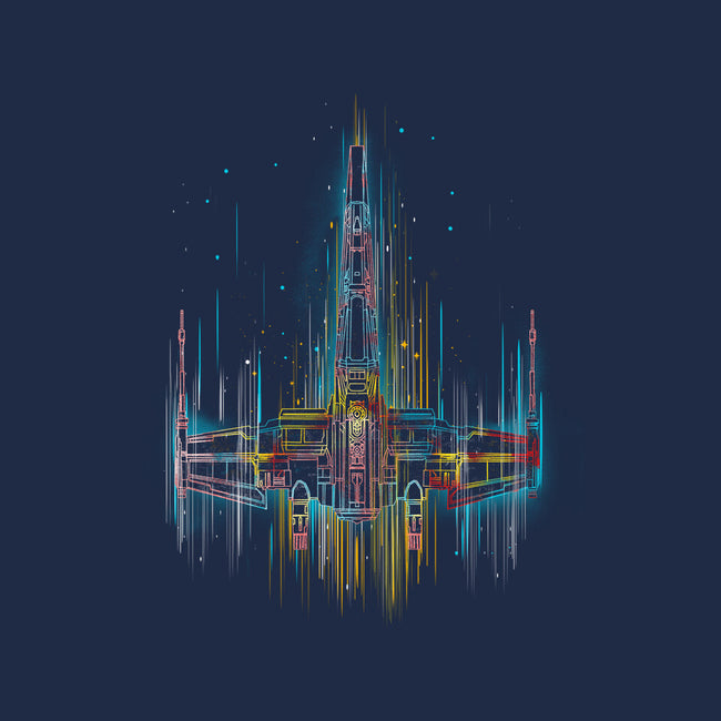 Neon X-Wing-Unisex-Crew Neck-Sweatshirt-kharmazero