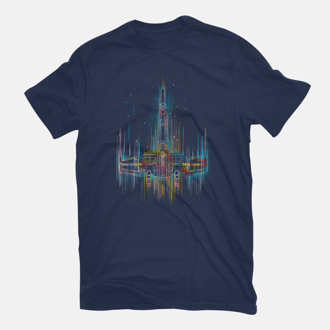 Neon X-Wing-Mens-Basic-Tee-kharmazero