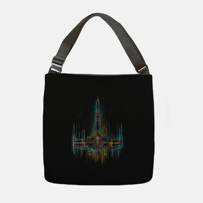 Neon X-Wing-None-Adjustable Tote-Bag-kharmazero