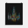 Neon X-Wing-None-Matte-Poster-kharmazero