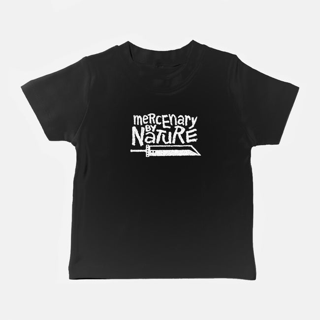 Mercenary By Nature-Baby-Basic-Tee-demonigote