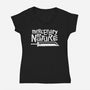 Mercenary By Nature-Womens-V-Neck-Tee-demonigote