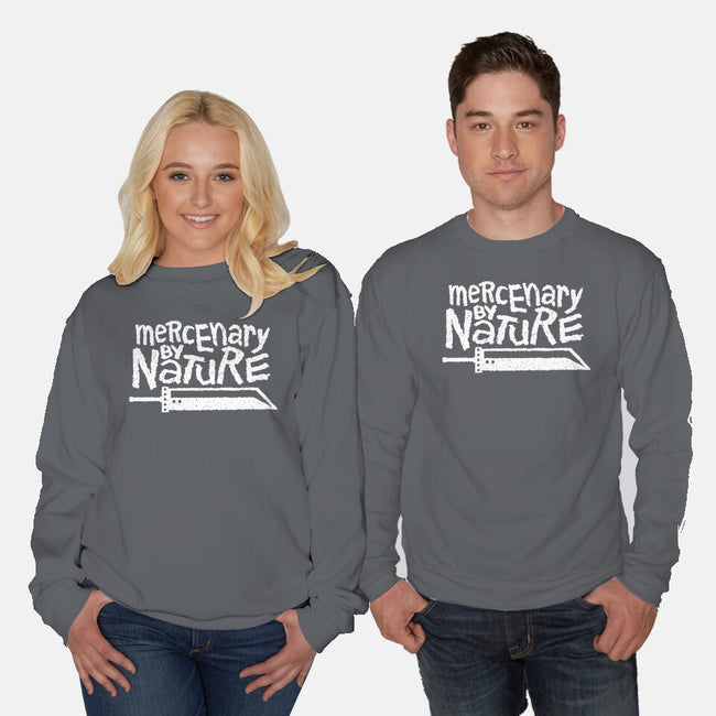 Mercenary By Nature-Unisex-Crew Neck-Sweatshirt-demonigote