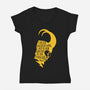 Your Equal-Womens-V-Neck-Tee-demonigote
