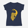 Your Equal-Womens-V-Neck-Tee-demonigote