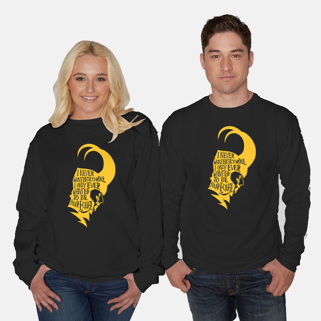 Your Equal-Unisex-Crew Neck-Sweatshirt-demonigote