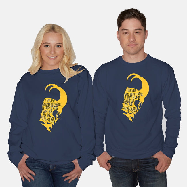 Your Equal-Unisex-Crew Neck-Sweatshirt-demonigote