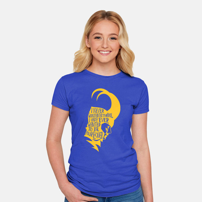 Your Equal-Womens-Fitted-Tee-demonigote