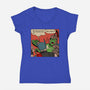 He's A Friend-Womens-V-Neck-Tee-demonigote