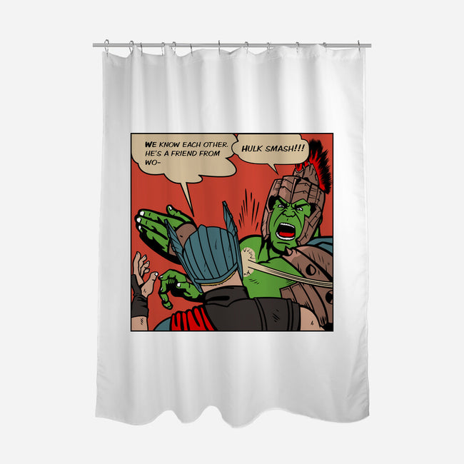 He's A Friend-None-Polyester-Shower Curtain-demonigote