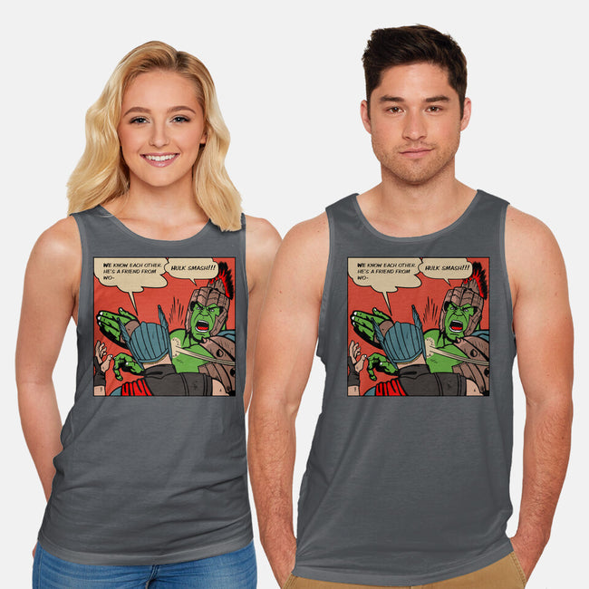 He's A Friend-Unisex-Basic-Tank-demonigote