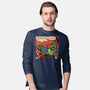 He's A Friend-Mens-Long Sleeved-Tee-demonigote