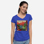 He's A Friend-Womens-V-Neck-Tee-demonigote