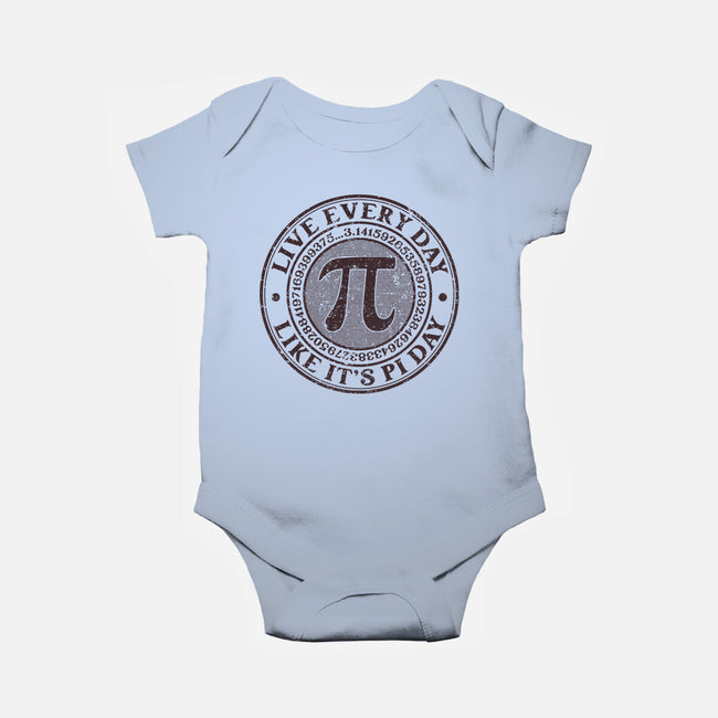 Vintage Pi Day-Baby-Basic-Onesie-retrodivision