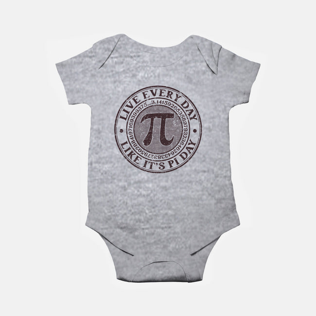 Vintage Pi Day-Baby-Basic-Onesie-retrodivision