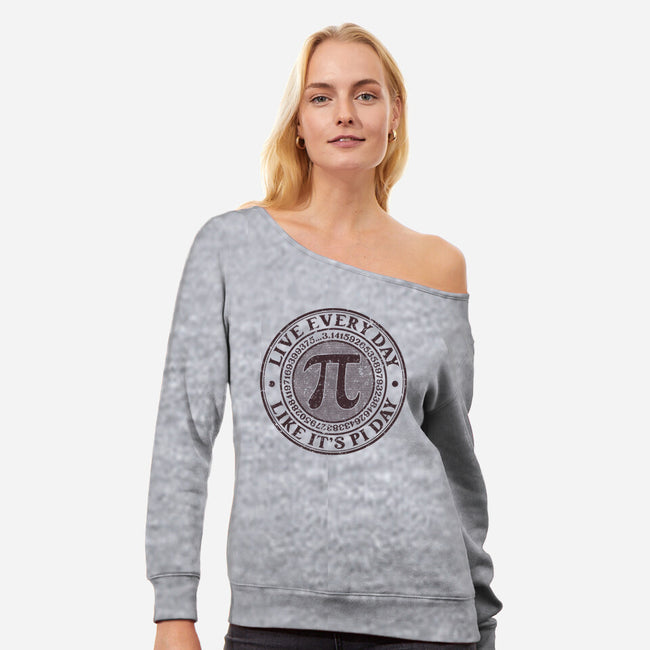 Vintage Pi Day-Womens-Off Shoulder-Sweatshirt-retrodivision