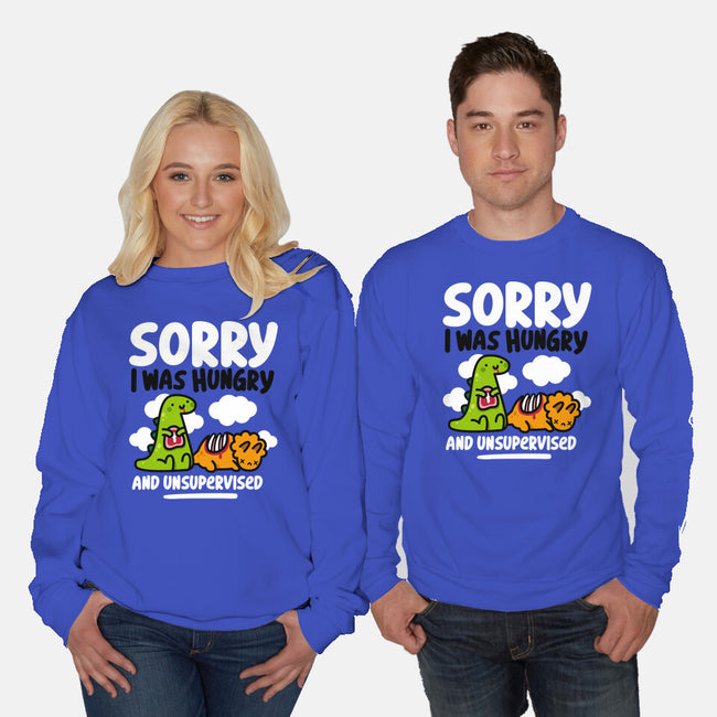 Sorry I Was Hungry-Unisex-Crew Neck-Sweatshirt-demonigote