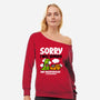 Sorry I Was Hungry-Womens-Off Shoulder-Sweatshirt-demonigote