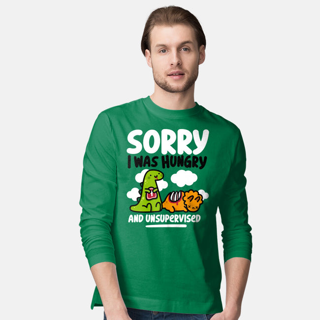 Sorry I Was Hungry-Mens-Long Sleeved-Tee-demonigote