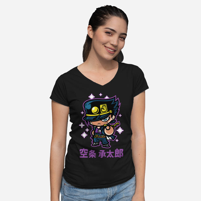 ChibiJo-Womens-V-Neck-Tee-demonigote