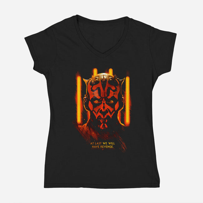 We Will Have Revenge-Womens-V-Neck-Tee-demonigote