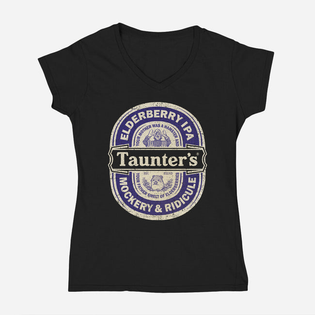 Elderberry IPA-Womens-V-Neck-Tee-kg07